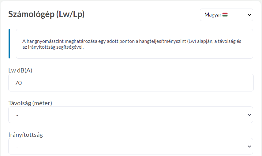 calculator sound converter lp lw