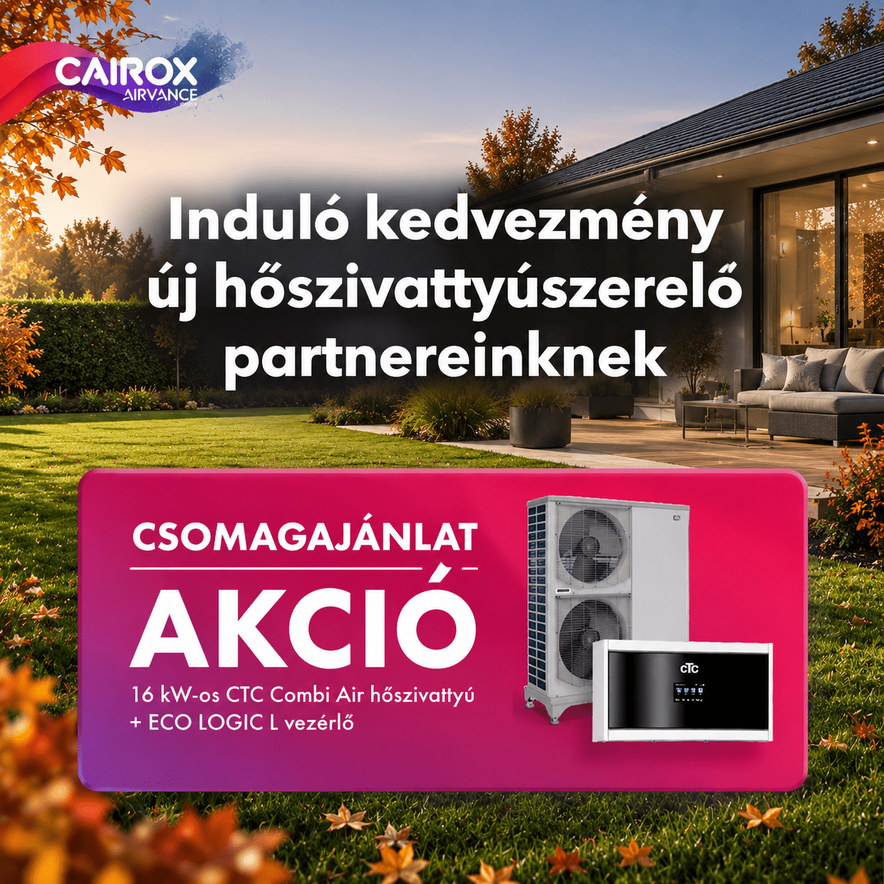 Hőszivattyú-szerelő-kampány-akció